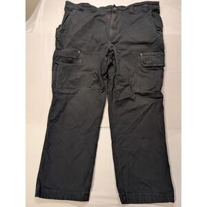 Duluth Trading Co Flex Fire Hose Cargo Pants Black Relaxed Fit 44x32 Mens